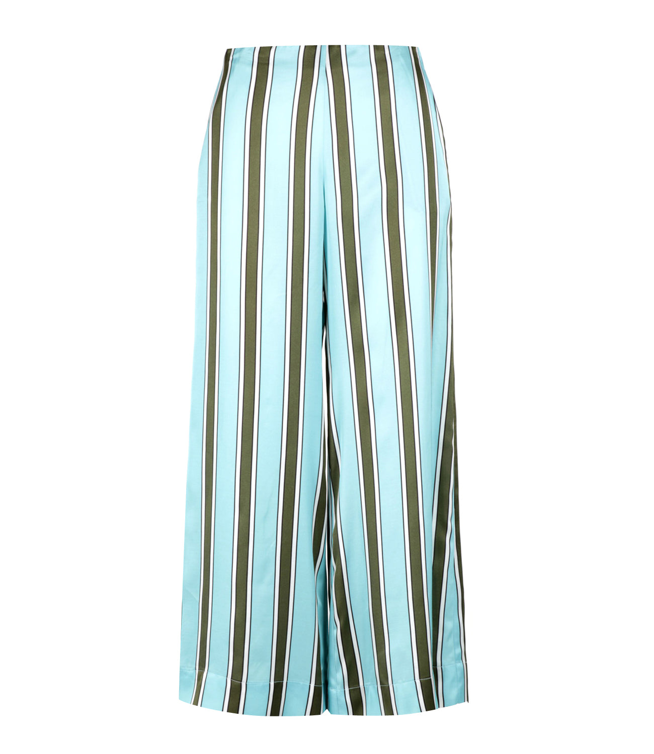 Semicouture | Pantalone Alyssia Azzurro e Kaki