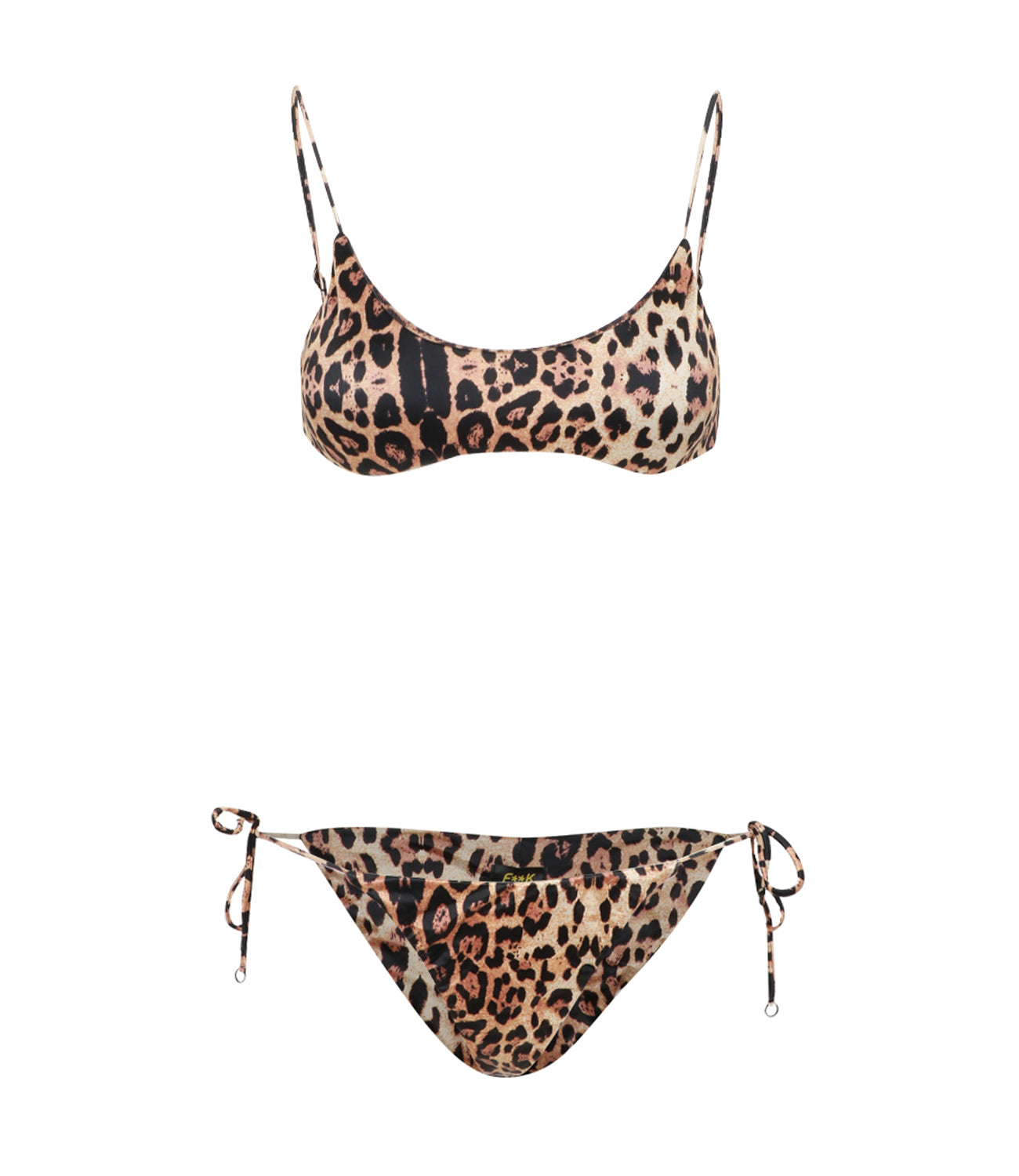 F**K Project | Costume Bikini Top, slip regolabile Leopardo