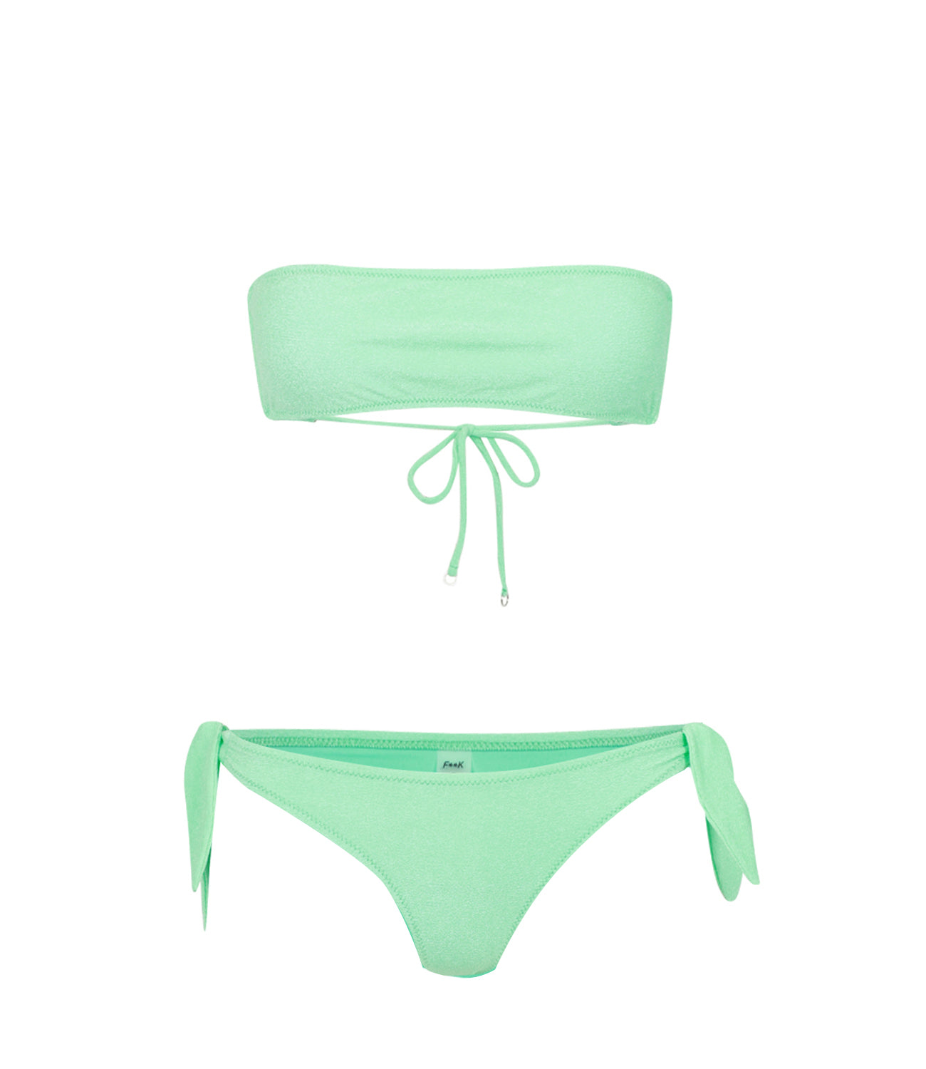 F**K Project | Costume Bikini Fascia Slip regolare Braz Verde acqua