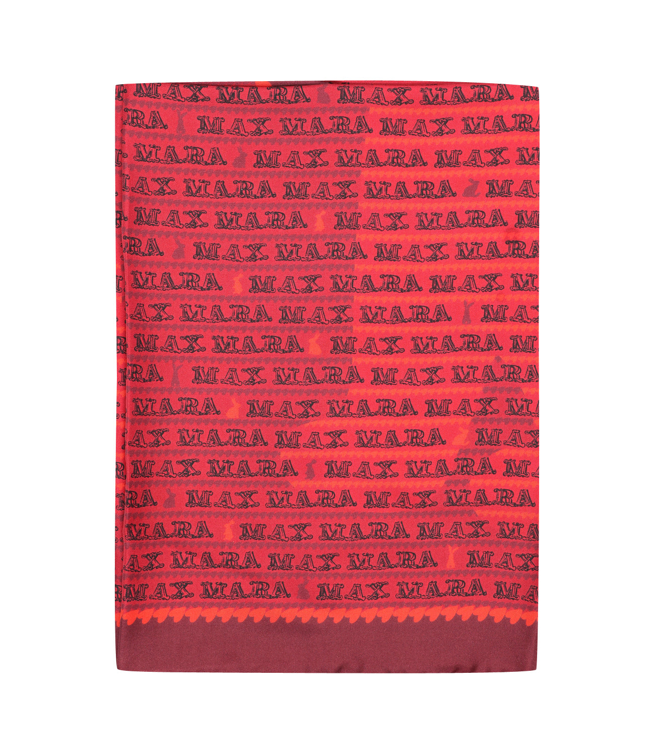 Max Mara | Foulard Bordeaux e Rosso