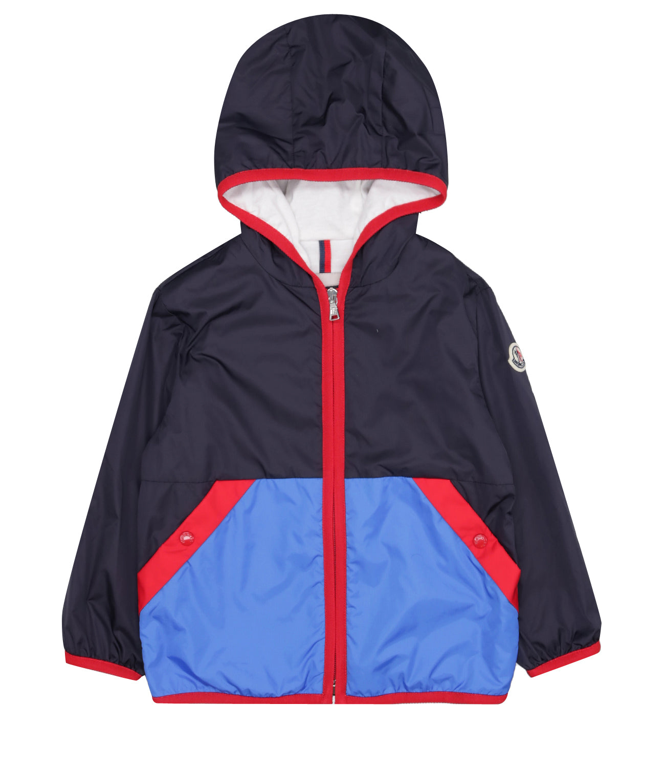 Moncler Junior | Giubbotto Burhow Blu Navy e Azzurro