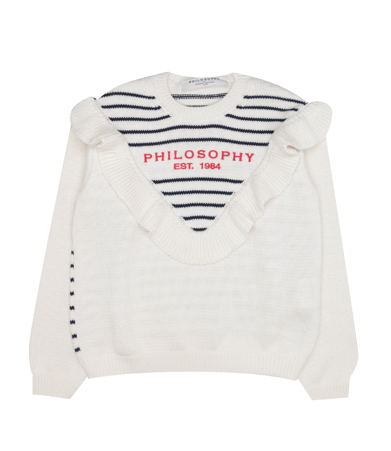 Maglieria Avorio+Blu