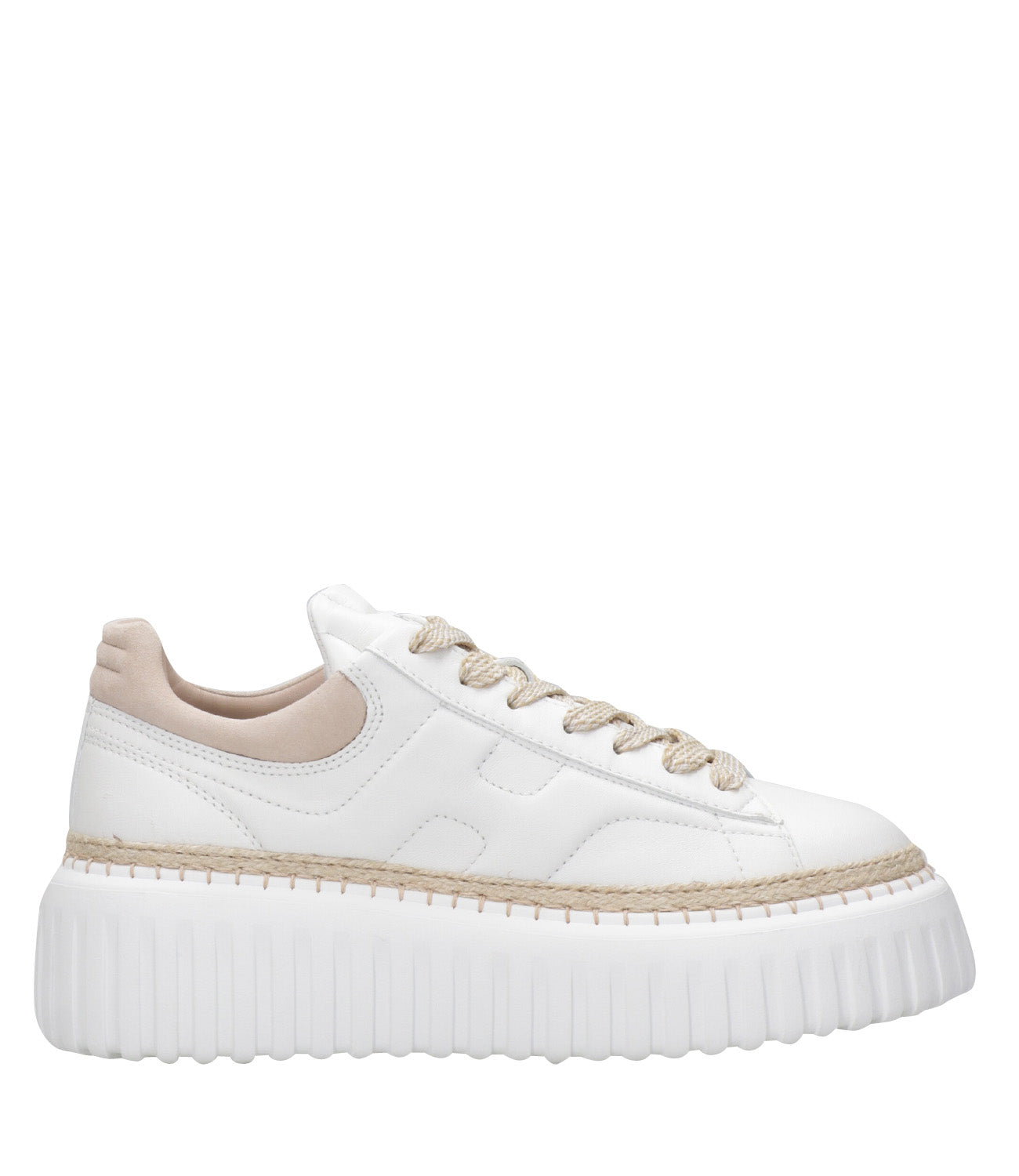 Hogan | Sneakers H-Stripes H659 Bianco e Beige