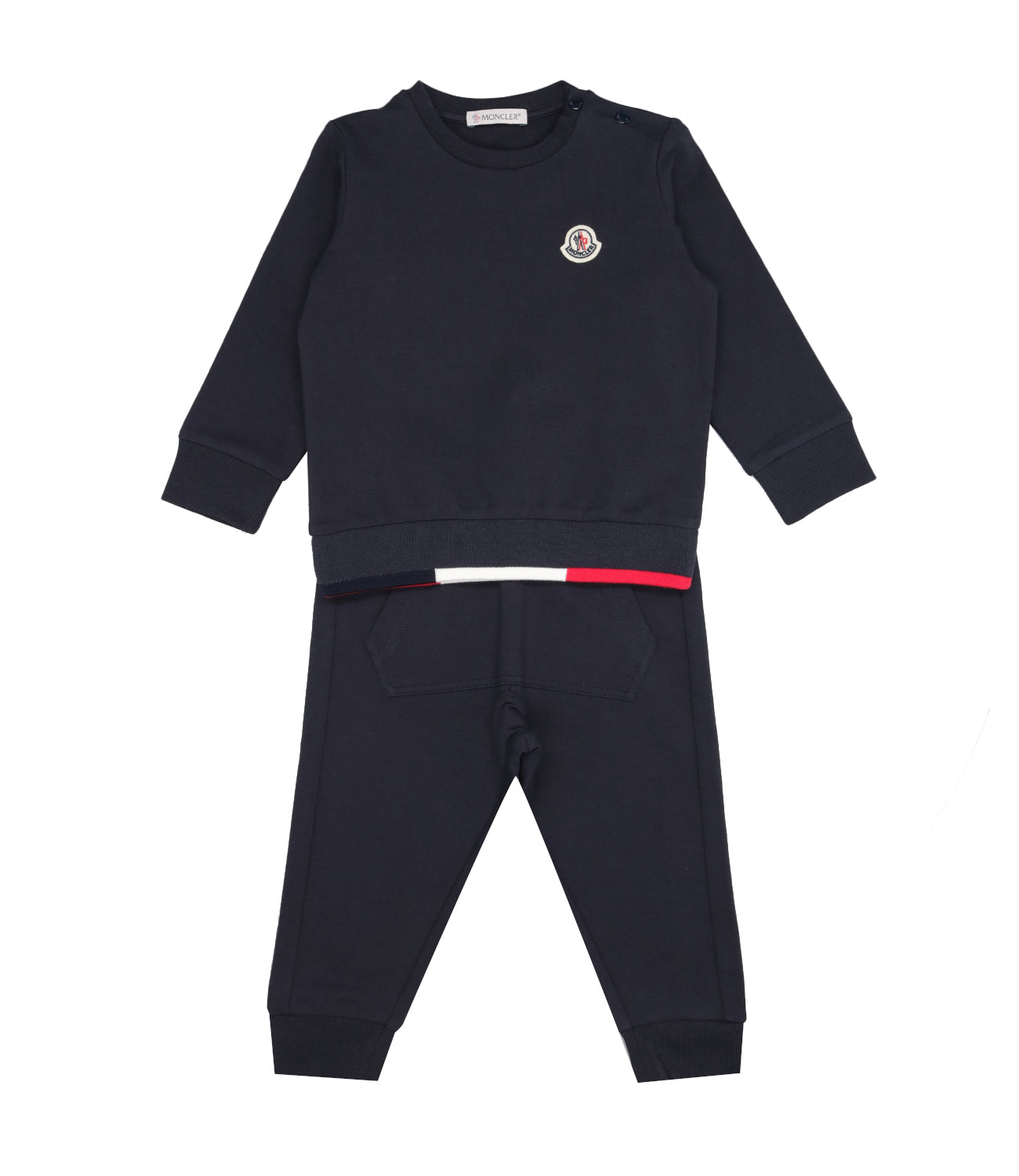 Moncler Junior | Tuta Blu Scuro