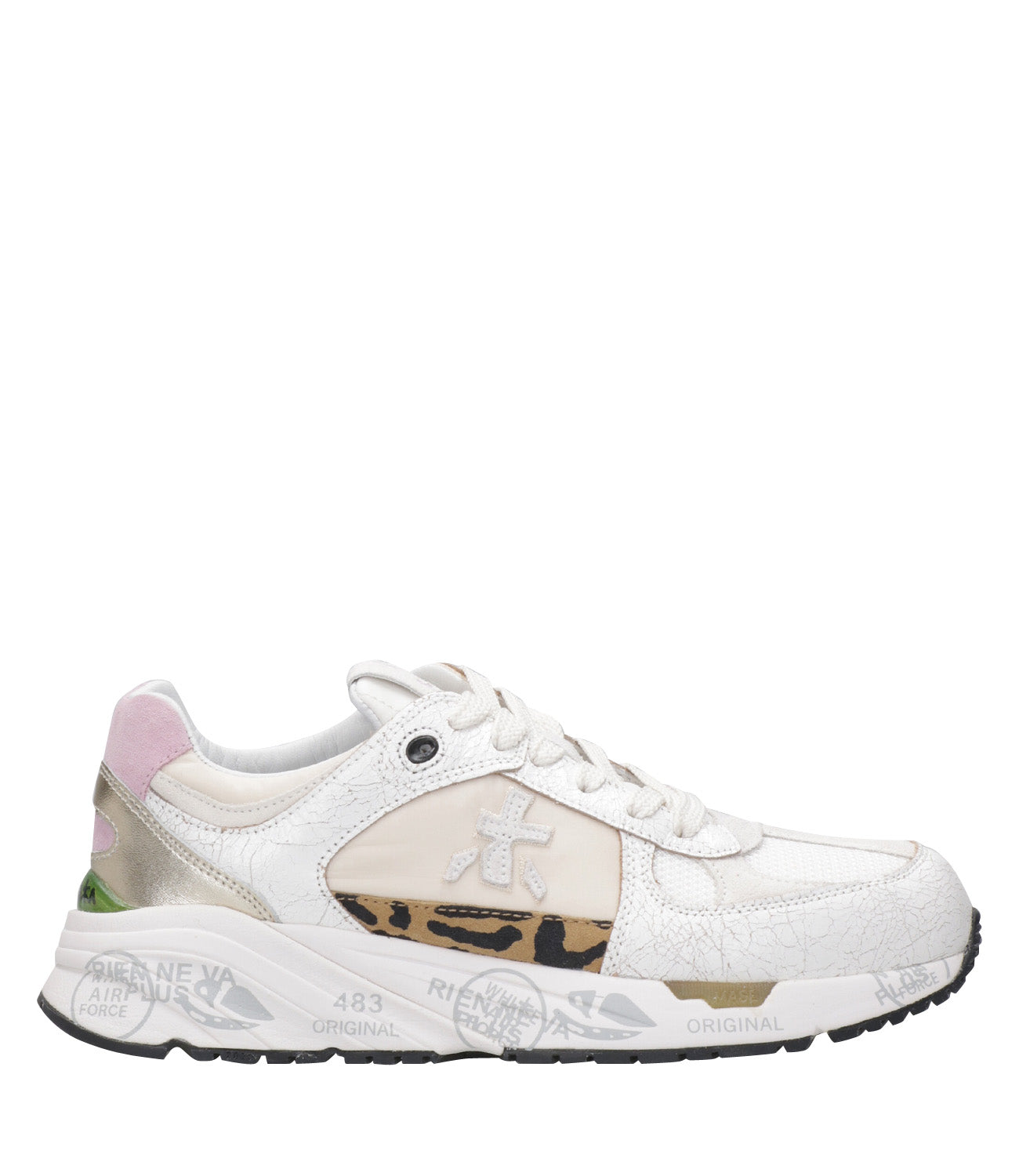 Premiata | Sneakers Mased Bianco, Beige e Rosa