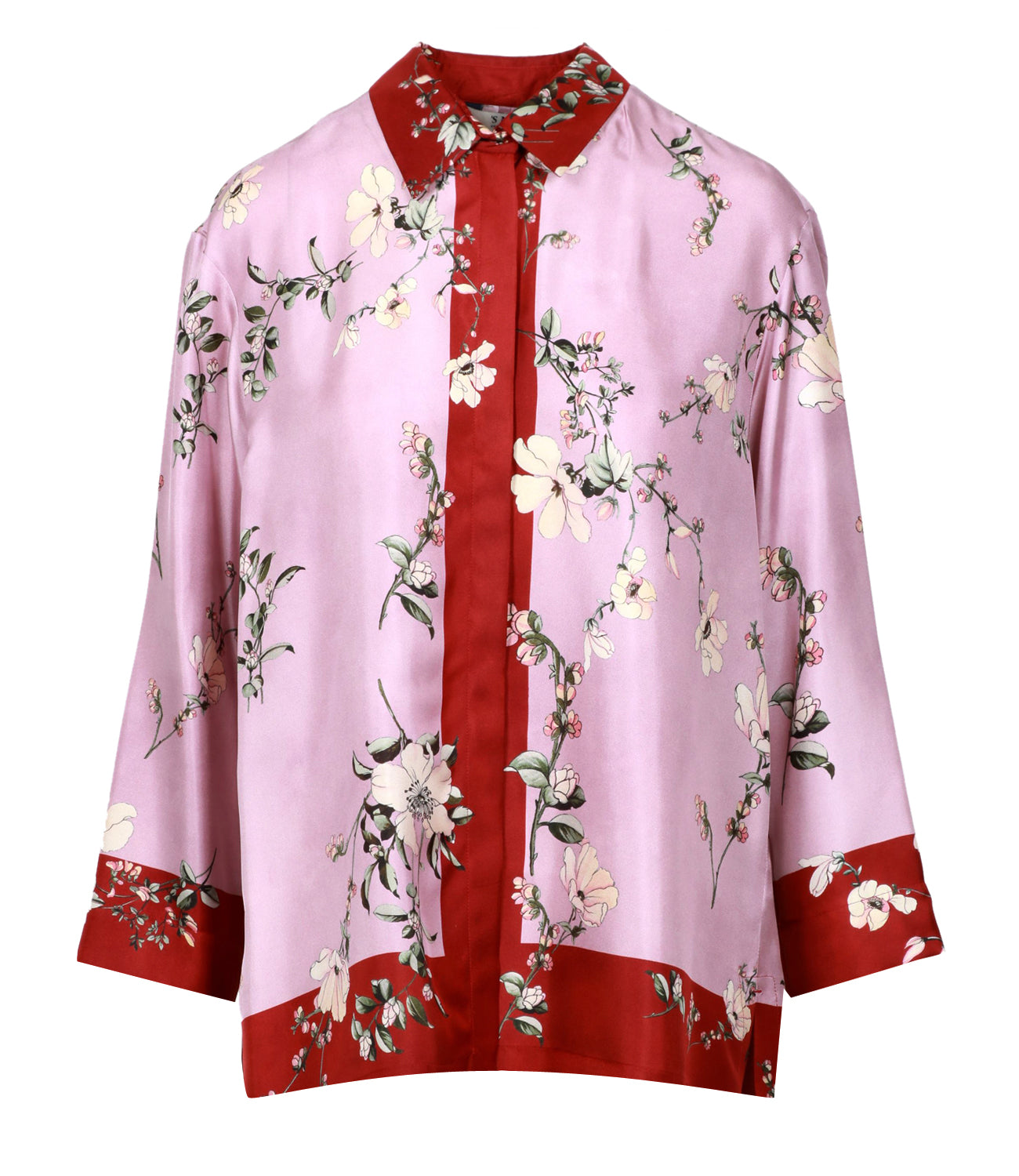 S Max Mara | Camicia Rosa e Bordeaux