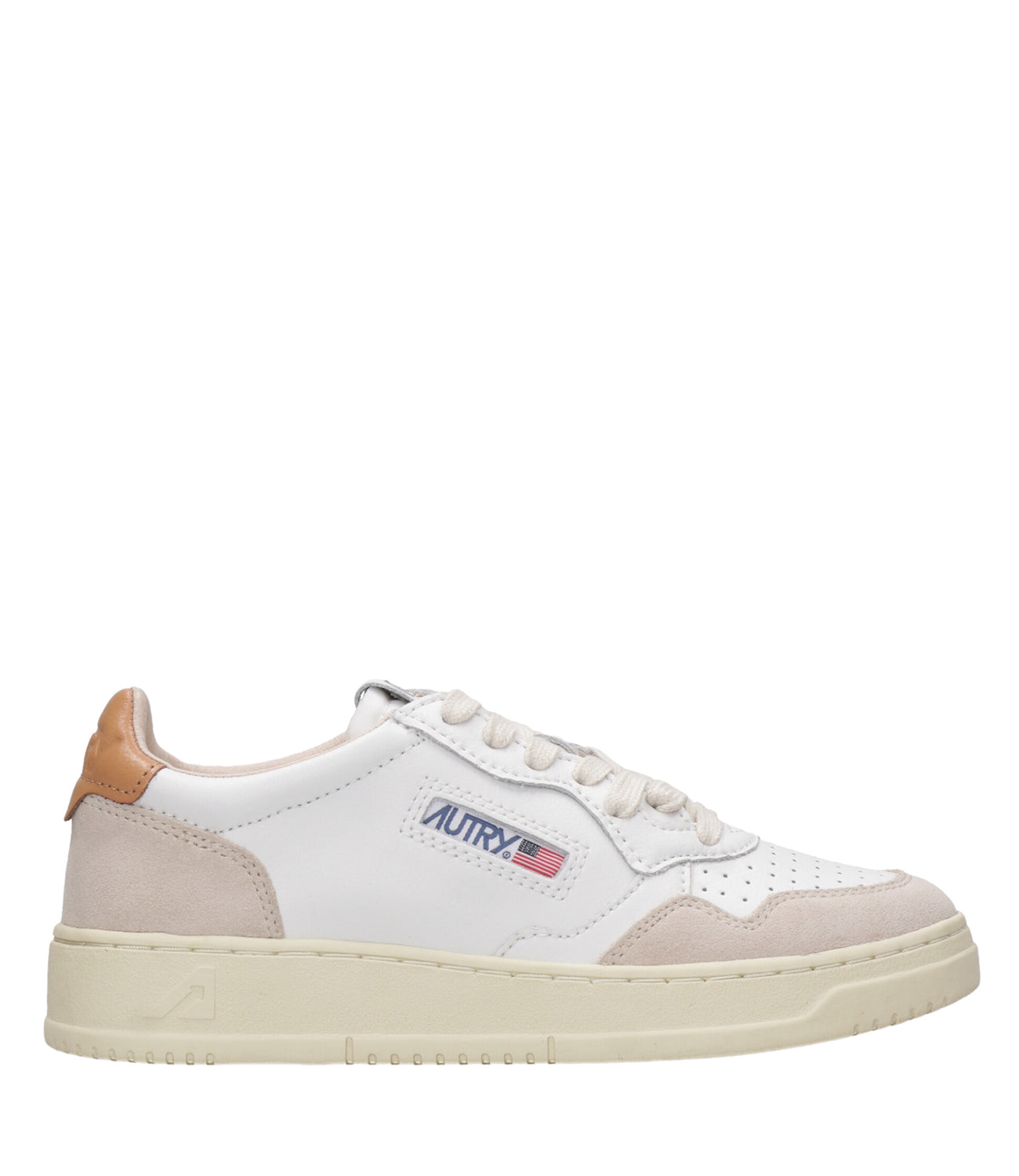 Autry | Sneakers Medalist Low Woman Bianca e Cuoio